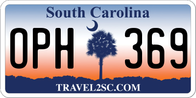 SC license plate OPH369