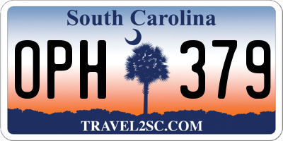 SC license plate OPH379
