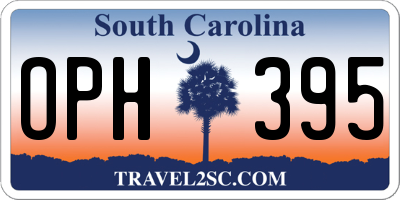 SC license plate OPH395