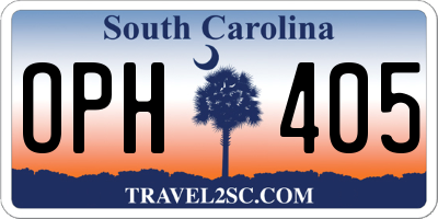 SC license plate OPH405