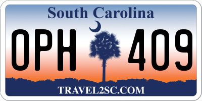 SC license plate OPH409