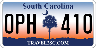 SC license plate OPH410