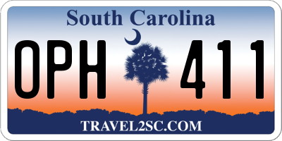 SC license plate OPH411