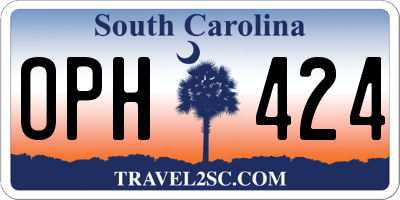 SC license plate OPH424
