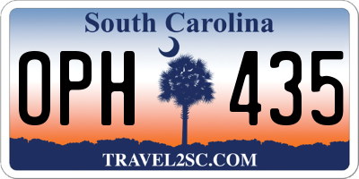 SC license plate OPH435