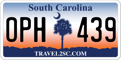 SC license plate OPH439