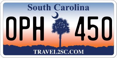 SC license plate OPH450