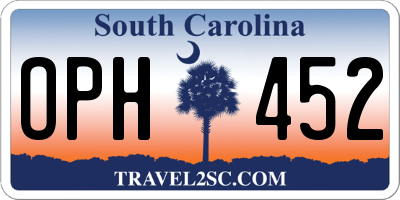 SC license plate OPH452