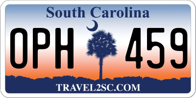 SC license plate OPH459
