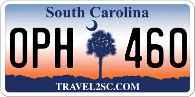 SC license plate OPH460