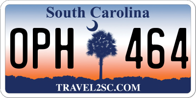SC license plate OPH464