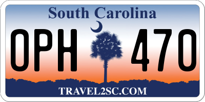 SC license plate OPH470