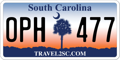 SC license plate OPH477