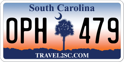 SC license plate OPH479