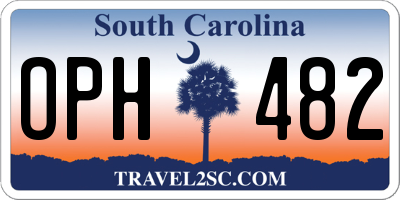 SC license plate OPH482