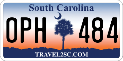 SC license plate OPH484