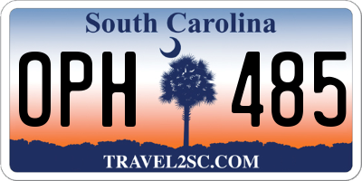 SC license plate OPH485