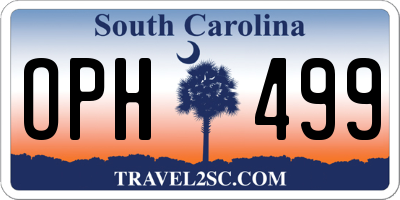 SC license plate OPH499