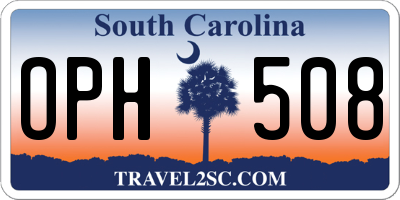 SC license plate OPH508