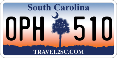SC license plate OPH510