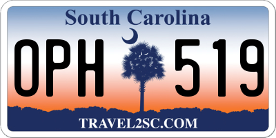 SC license plate OPH519