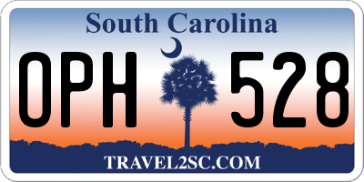 SC license plate OPH528