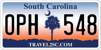 SC license plate OPH548