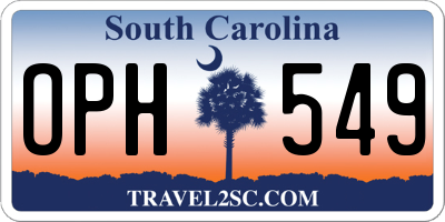 SC license plate OPH549