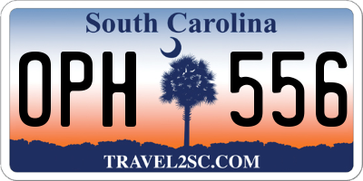 SC license plate OPH556