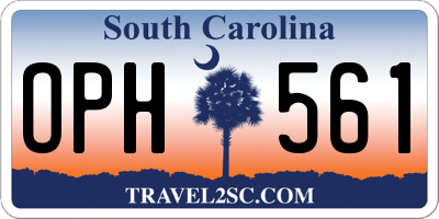 SC license plate OPH561