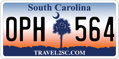 SC license plate OPH564