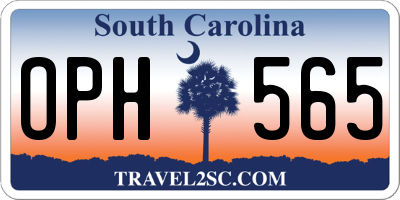 SC license plate OPH565