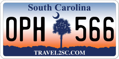 SC license plate OPH566