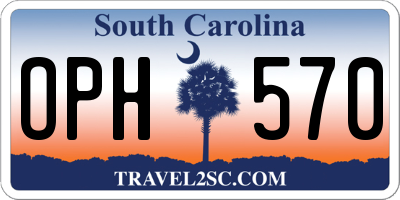 SC license plate OPH570
