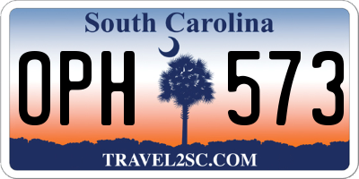 SC license plate OPH573