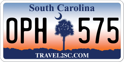 SC license plate OPH575