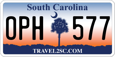SC license plate OPH577