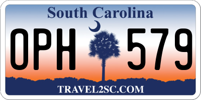 SC license plate OPH579
