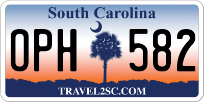 SC license plate OPH582
