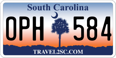 SC license plate OPH584