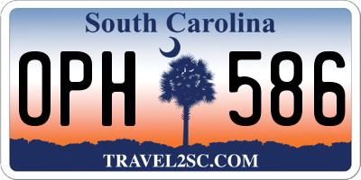 SC license plate OPH586