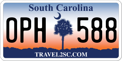 SC license plate OPH588