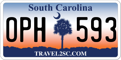SC license plate OPH593
