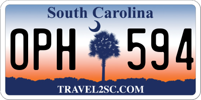 SC license plate OPH594