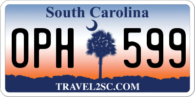 SC license plate OPH599