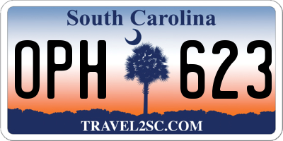 SC license plate OPH623