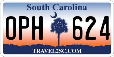 SC license plate OPH624