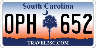 SC license plate OPH652
