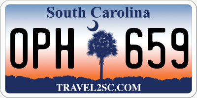 SC license plate OPH659