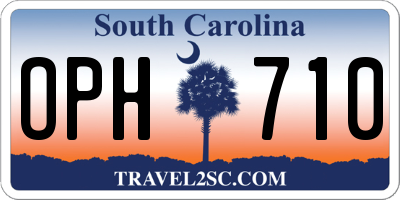SC license plate OPH710
